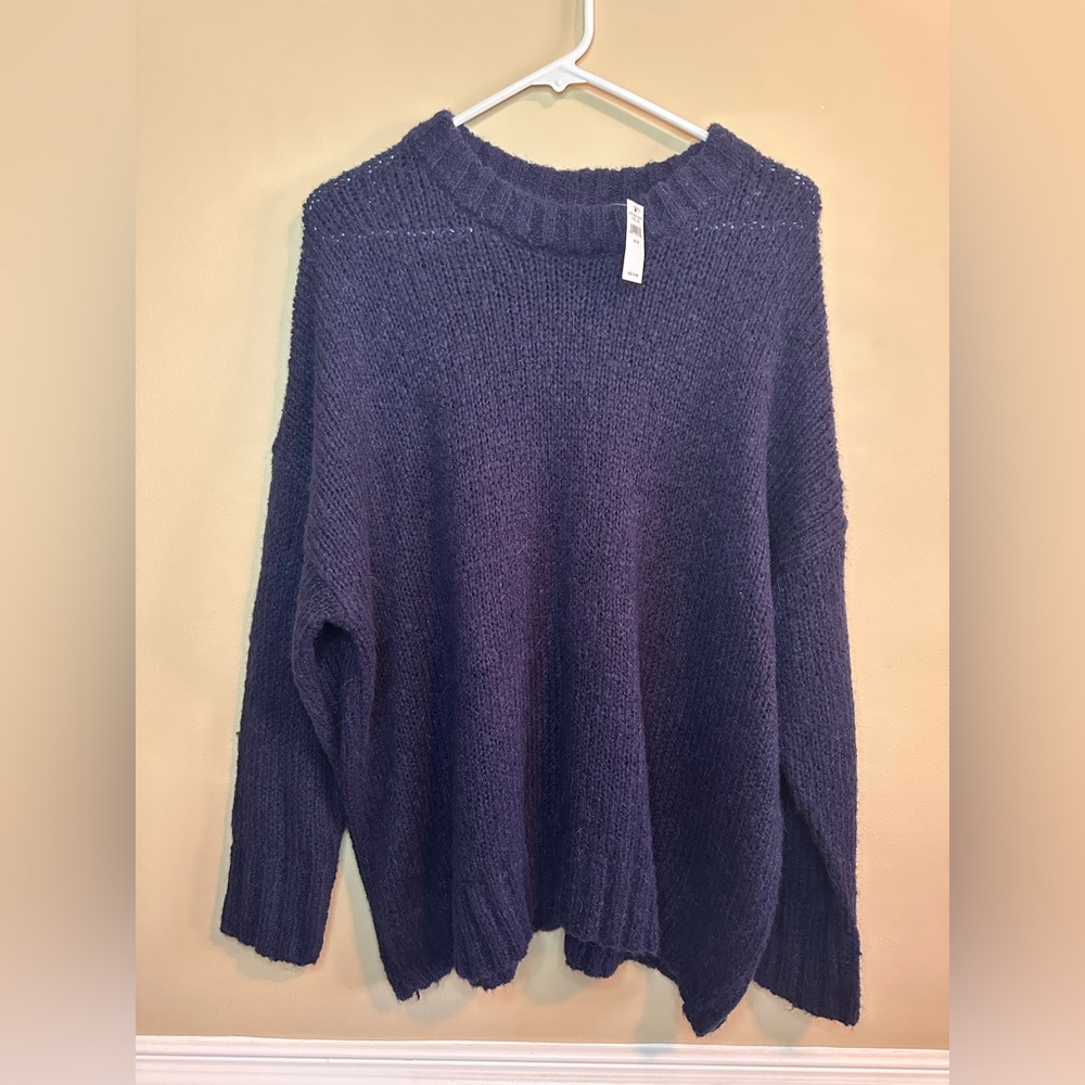 Cozy Navy Blue Knit Sweater